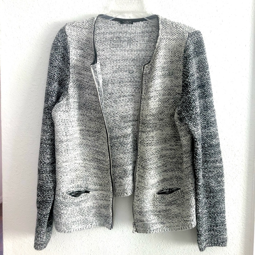 Talbots knit zip up jacket